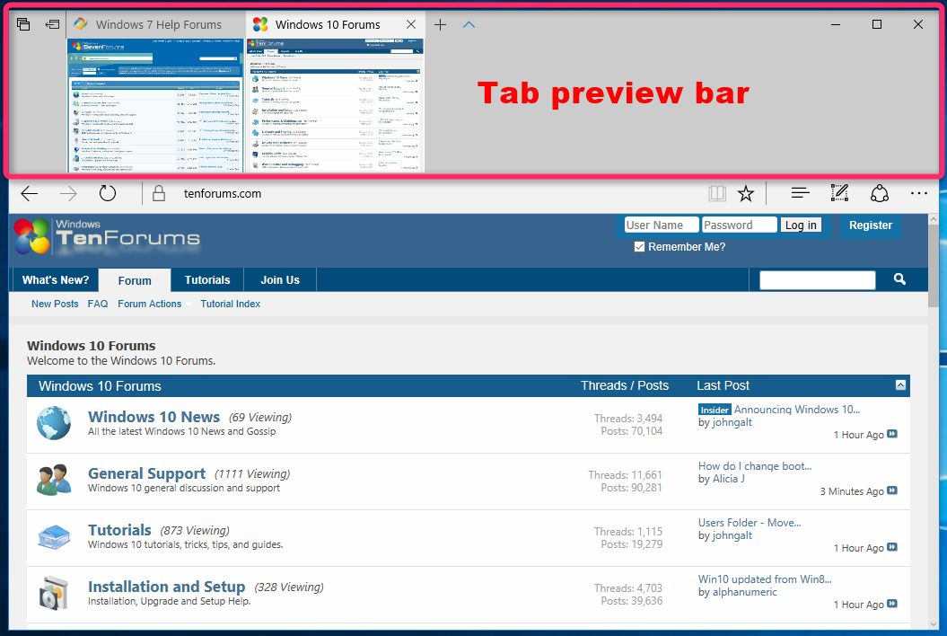 Window forums forum. MS Edge логи. Hide address Bar Edge.