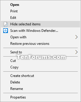 Hide selected items - Add to Context Menu in Windows 10-hide_selected_items_context_menu.png