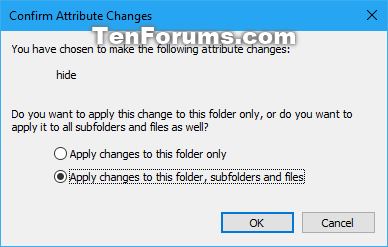 Hide selected items - Add to Context Menu in Windows 10-confirm_hidden_attribute_changes.png