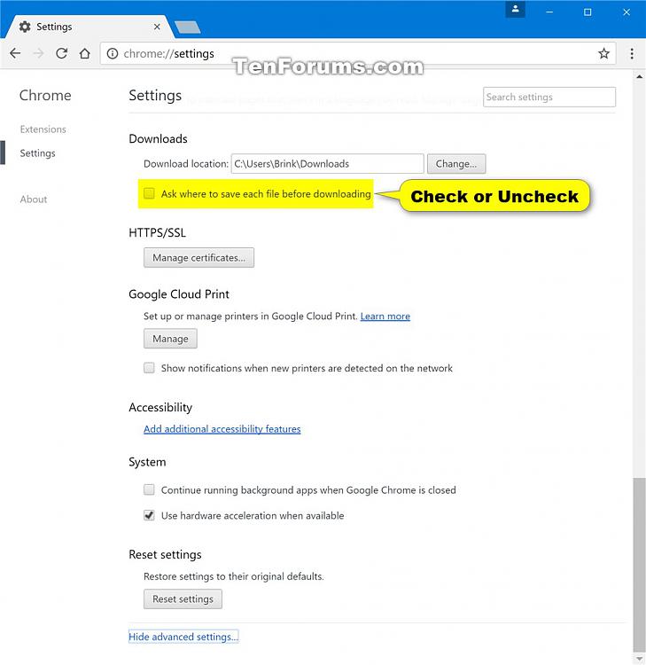 Change Download Folder Location in Google Chrome for Windows-change_google_chrome_download_location-3.jpg