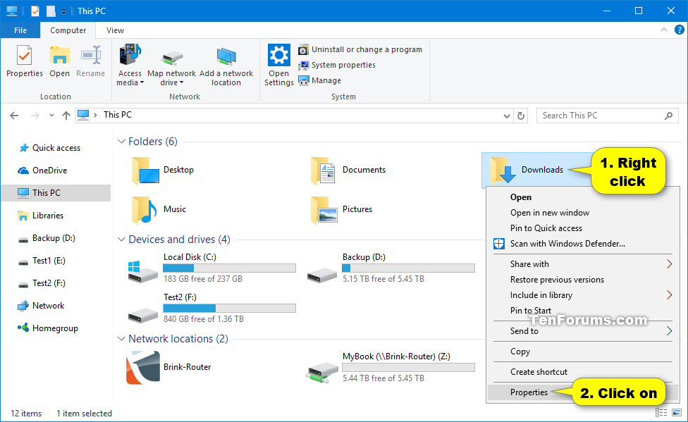 how to find download folder in windows 10