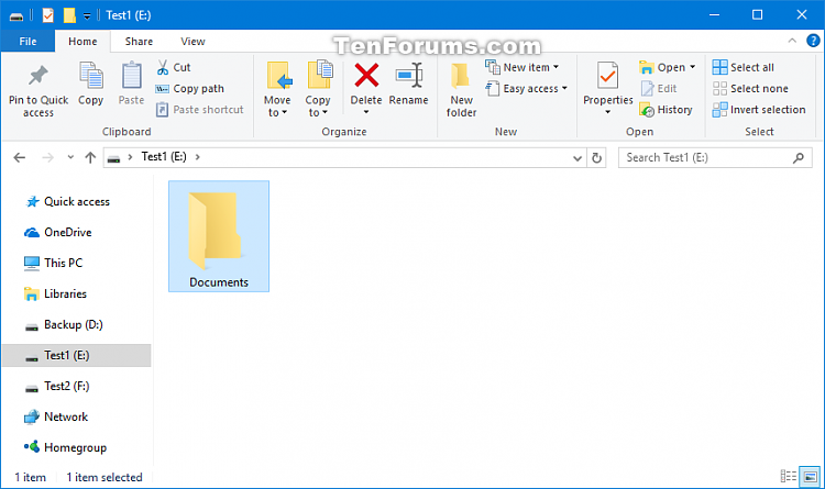 how to change documents folder location windows 10