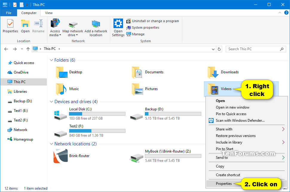 windows 10 2 download folders