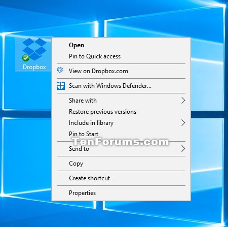 add dropbox to desktop