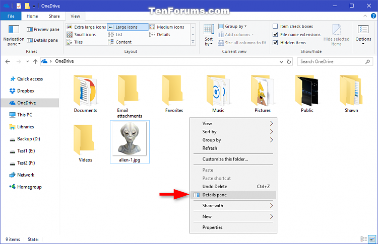 Details pane - Add to Context Menu in Windows 10-details_pane_context_menu-1.png