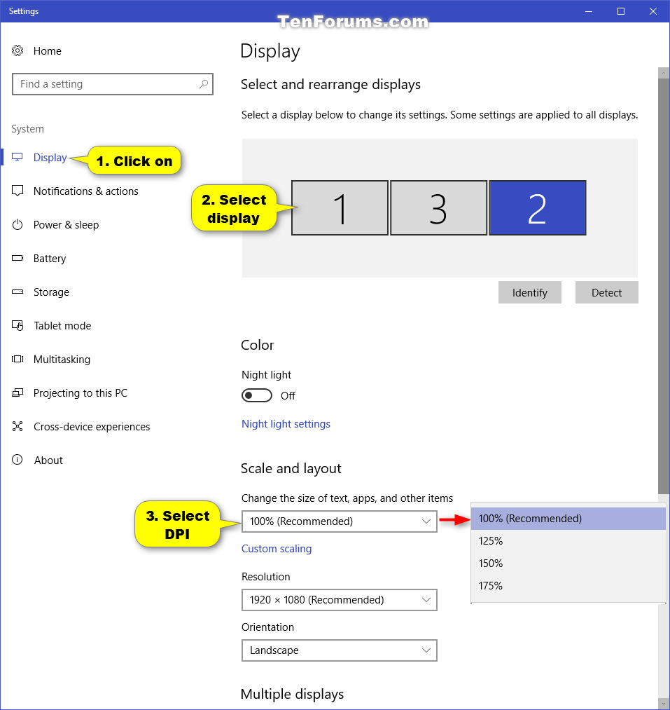 Setting up Windows for low vision on a PC: Screen resolution vs DPI