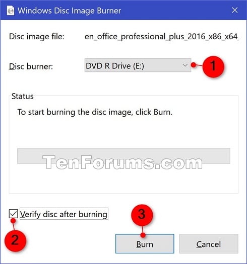 windows 10 disc image iso file