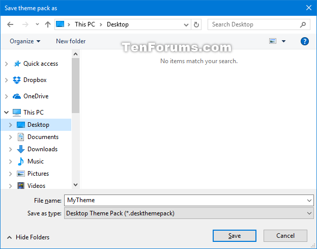 Theme Save In Windows 10 Windows 10 Customization Tutorials