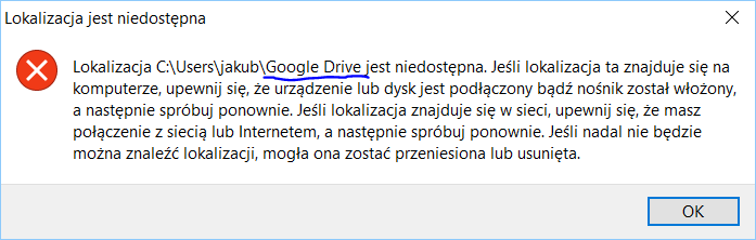 Add or Remove Google Drive from Navigation Pane in Windows 10-error.png