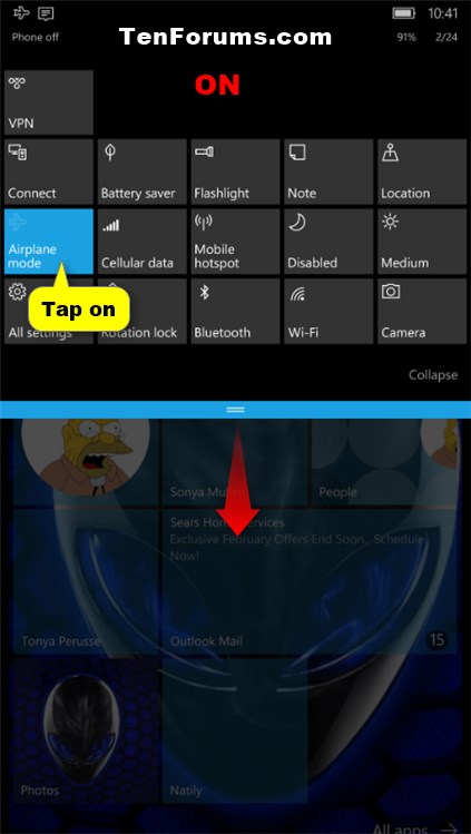 Turn On or Off Airplane Mode on Windows 10 Mobile Phone-w10_mobile_airplane_mode-2.jpg