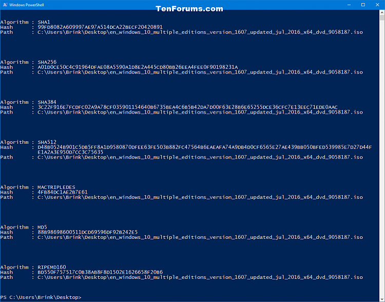 Add File Hash Context Menu in Windows 8 and 10-powershell_hash_results.png