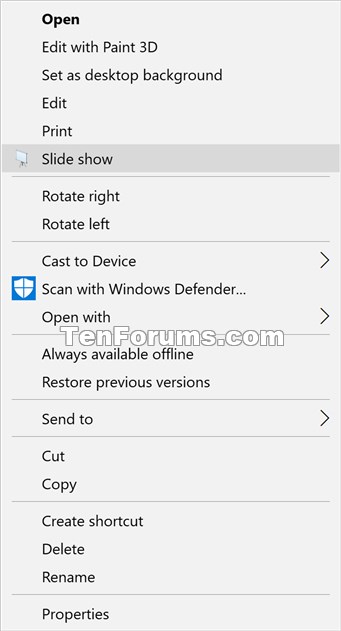 Add Slide Show Context Menu in Windows 10-slide_show_context_menu.jpg