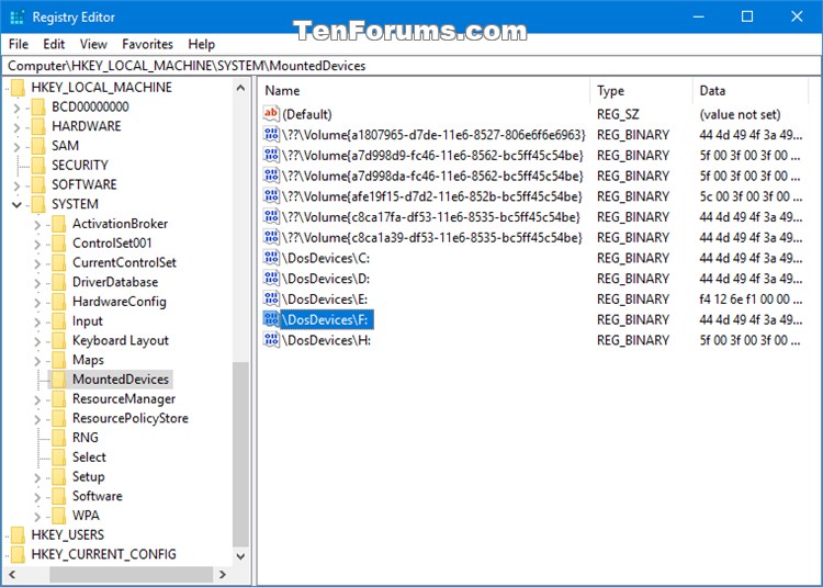 Change and Assign Drive Letter in Windows 10-change_drive_letter_in_registry-3.jpg