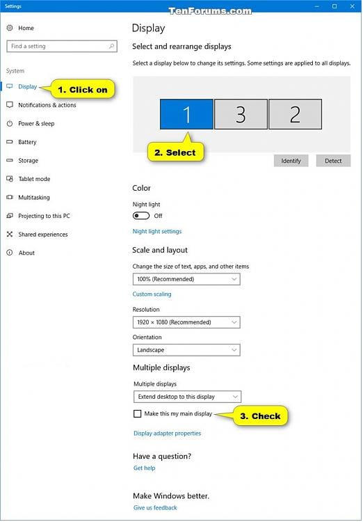 Windows 10 birden fazla ekran ile çalışmak. Windows 10 Multible Display Screen