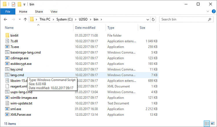 UUP to ISO - Create Bootable ISO from Windows 10 Build Upgrade Files-bin_folder.png