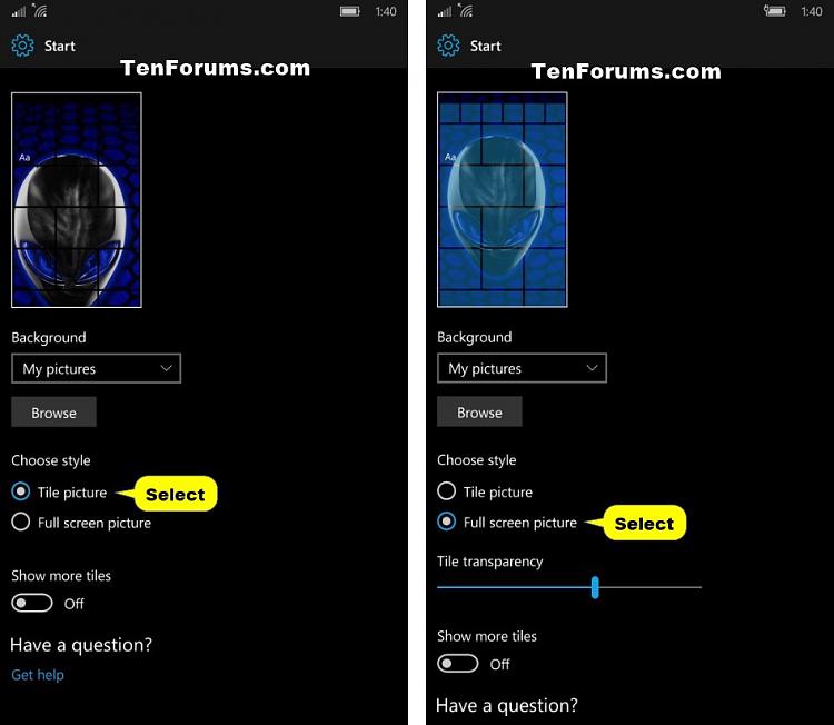 Change Start Background on Windows 10 Mobile Phone-choose_style.jpg