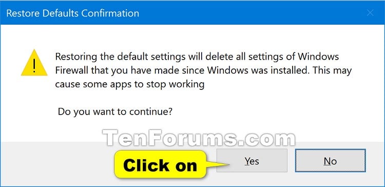 firewall settings windows 10