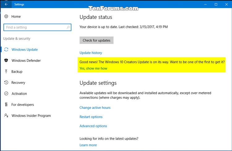 Remove Windows 10 Creators Update message in Windows Update-windows_10_creators_update_message_in_windows_update.jpg