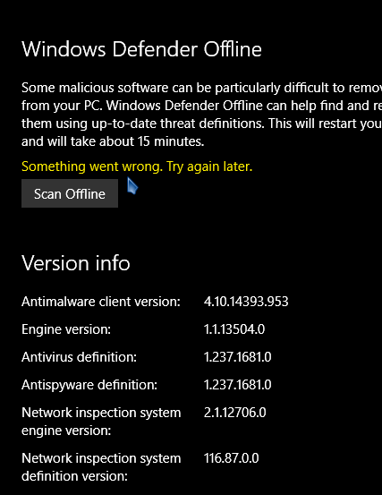 microsoft defender offline scan