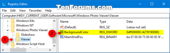 Change Windows Photo Viewer Background Color in Windows-windows_photo_viewer_background_color-1.png
