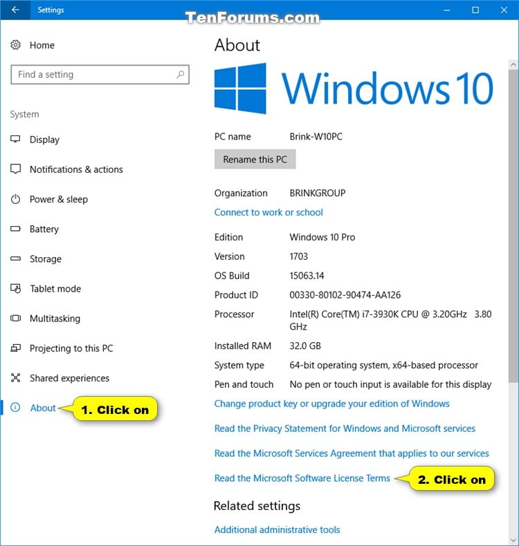 Find Microsoft End User License Agreement Eula In Windows 10