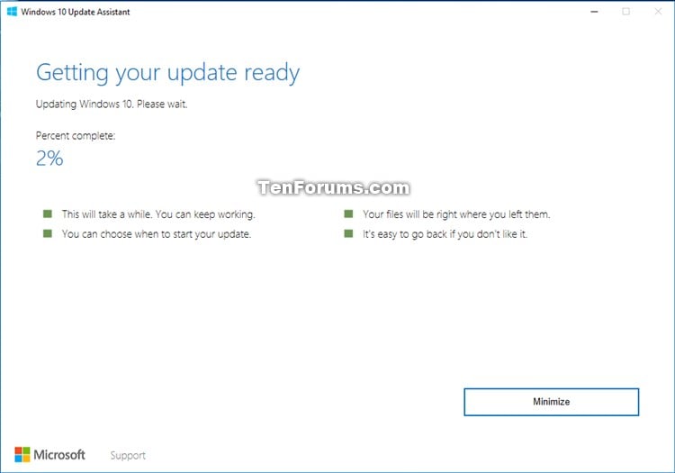 latest version of windows update assistant