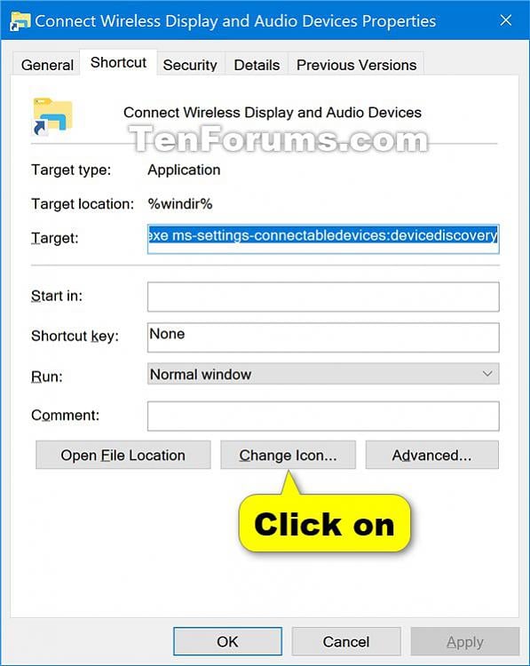 Create Connect shortcut in Windows 10-shortcut-3.jpg