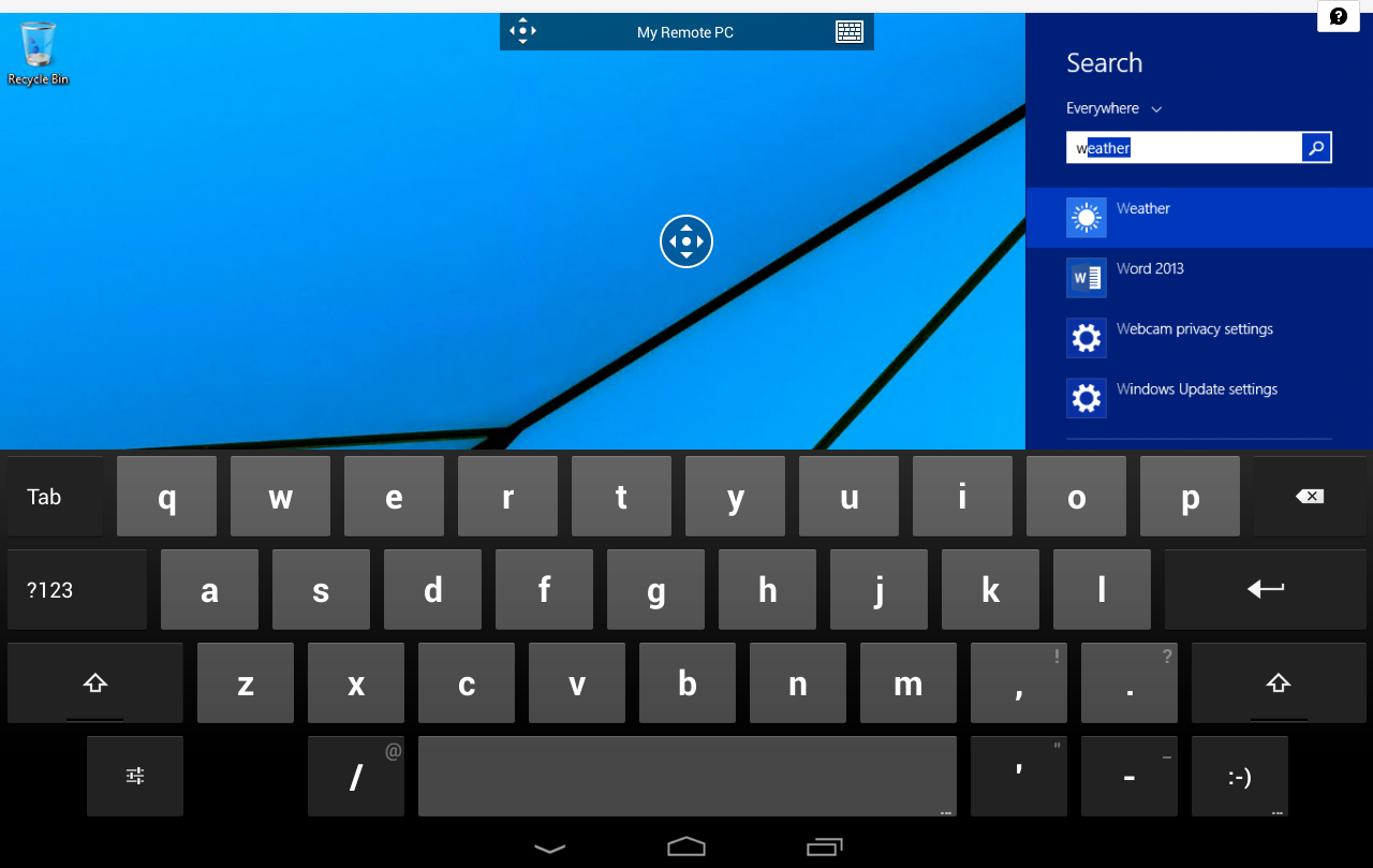 Windows 10 Remote Desktop From Android