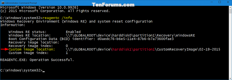 Show Current Refresh Custom Recovery Image in Windows 10-reagentc-1.png