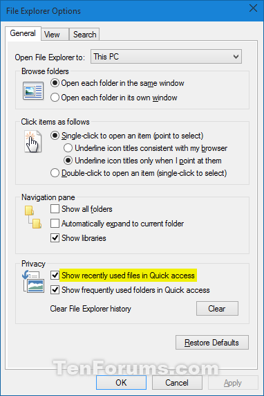 Add or Remove Recent Files from Quick Access in Windows 10-file_explorer_options.png