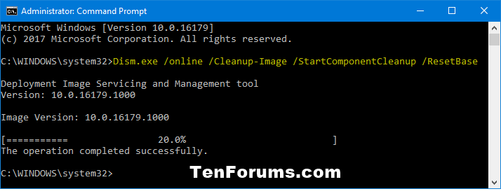Clean Up Component Store (WinSxS folder) in Windows 10-startcomponentcleanup_resetbase_command.png