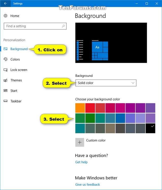 Change Desktop Background In Windows 10 Windows 10 Tutorials