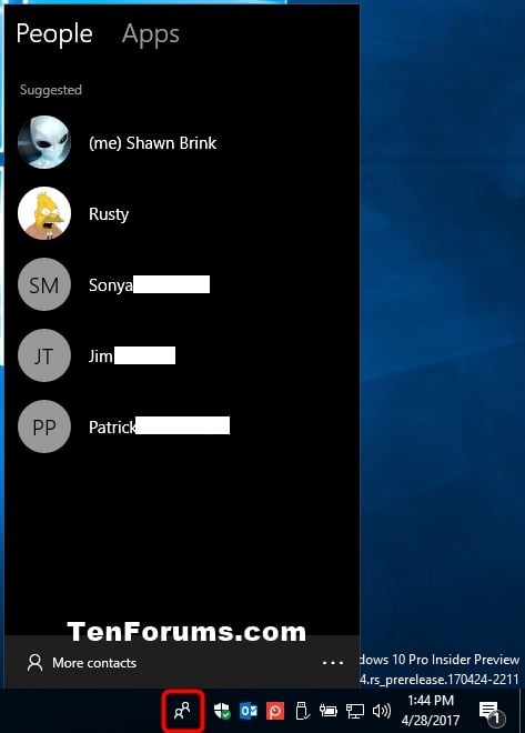 Add or Remove People Button from Taskbar in Windows 10-people_bar_on_taskbar.jpg