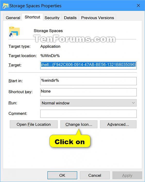 Create Storage Spaces Shortcut in Windows 10-shortcut-3.jpg