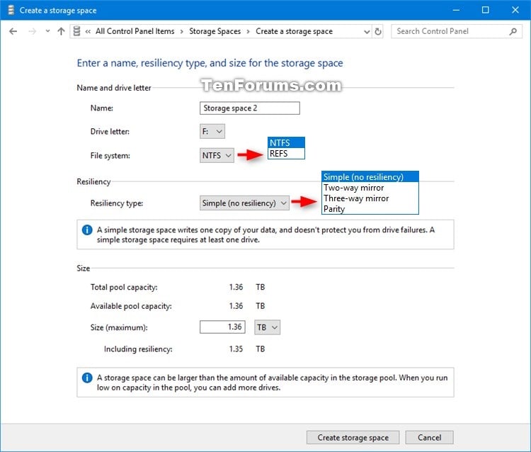 Create Storage Space for Storage Pool in Windows 10-create_storage_space_in_storage_pool-2.jpg