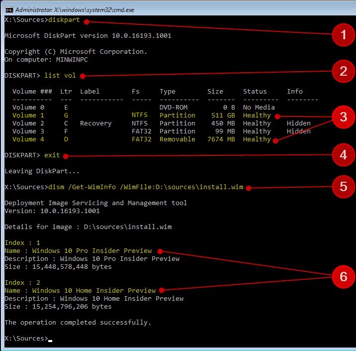 Apply Windows Image using DISM Instead of Clean Install-diskpart-dism-index.jpg