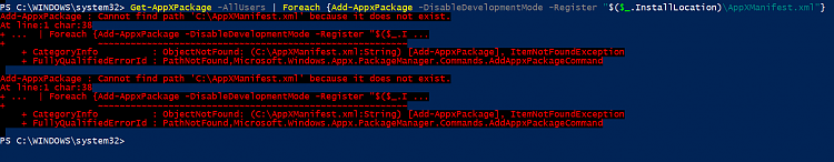 Reinstall and Re-register Apps in Windows 10-powershell-error-3.png