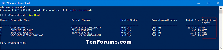 Check if Disk is MBR or GPT in Windows-get-disk_powershell.png