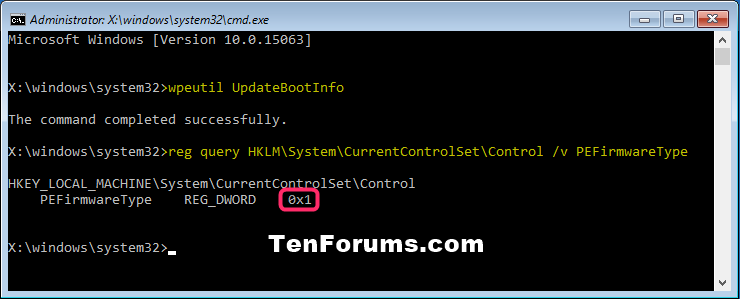 Check if Windows 10 is using UEFI or Legacy BIOS-wpeutil_updatebootinfo.png
