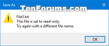 Set or Unset Read-only Attribute of Files and Folders in Windows 10-read-only_message.png