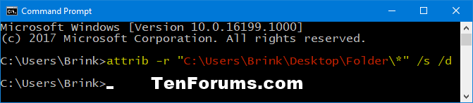 Set or Unset Read-only Attribute of Files and Folders in Windows 10-unset_read-only_subfolders_and_files_command.png