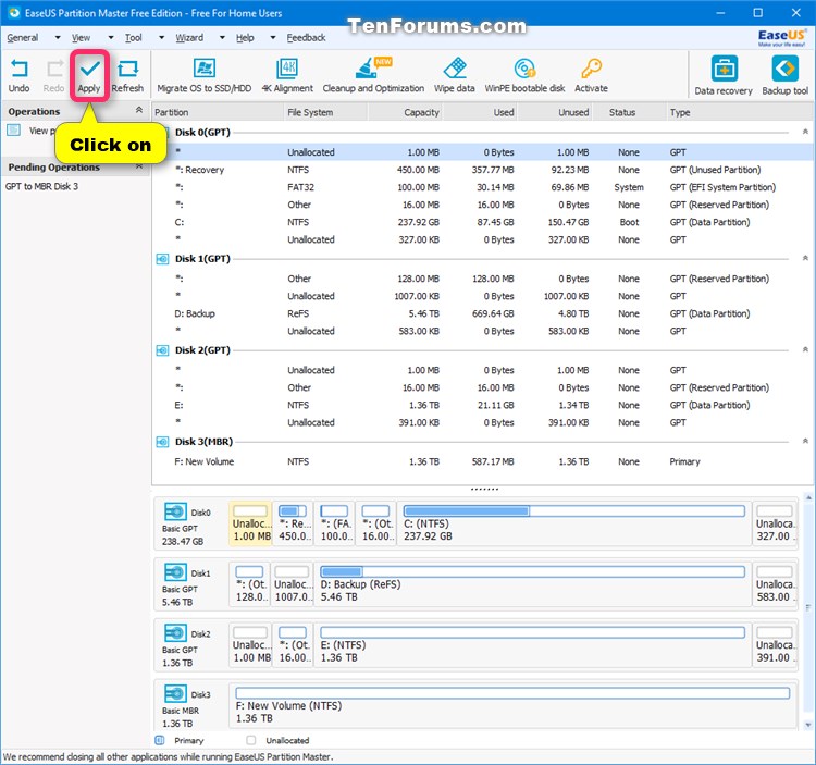 Convert GPT Disk to MBR Disk in Windows 10-gpt_to_mbr-easeus_partition_master_free-2.jpg