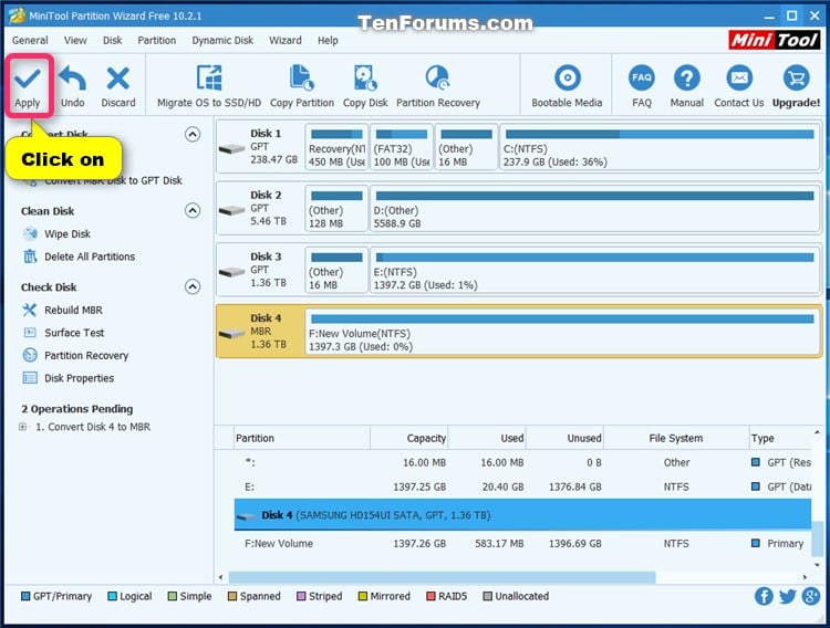 download mini partition tool for windows 10