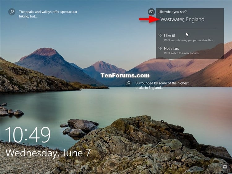 Windows Spotlight Images Information