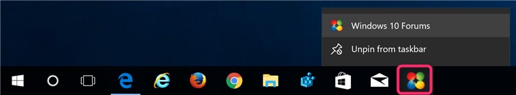 Pin to Taskbar a Website in Microsoft Edge in Windows 10-microsoft_edge_website_pinned_to_taskbar.jpg