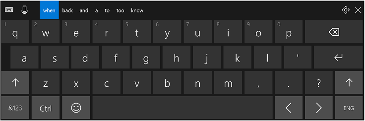 hide touch keyboard windows 10