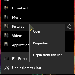 How to Pin or Unpin Folder Locations for Quick access in Windows 10-000418.png