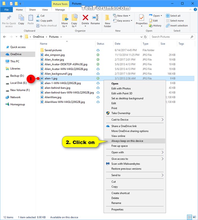 Mark OneDrive Files as Always keep on this device in Windows 10-mark_onedrive_file_as_always_keep_on_this_device.jpg