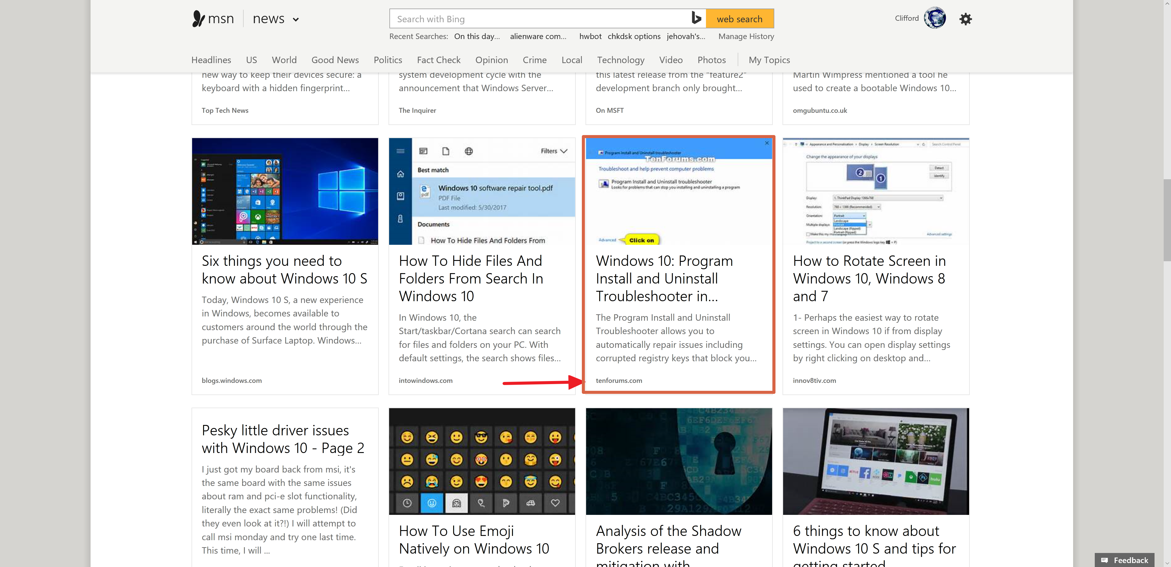 windows 10 program install and uninstall troubleshooter