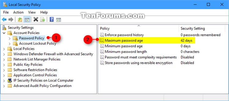 Change Maximum &amp; Minimum Password Age for Local Accounts in Windows 10-maximum_password_age-1.jpg